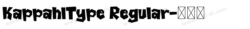 KappahlType Regular字体转换 KappahlType Regular字体转换